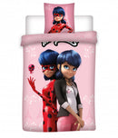 dekbedovertrek Ladybug 140 x 200 cm microfiber roze
