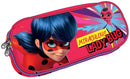etui Miraculous meisjes 23,5 x 10,5 cm polyester roze