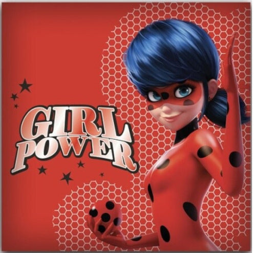 kussen Girl Power junior 40 x 40 cm polyester rood