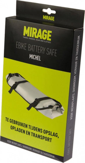 Veilige accu opberghoes Mirage Ebike Battery Safe "Michel"