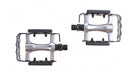 ATB/MTB pedalen antislip zwart/zilver 9/16 inch reflectoren
