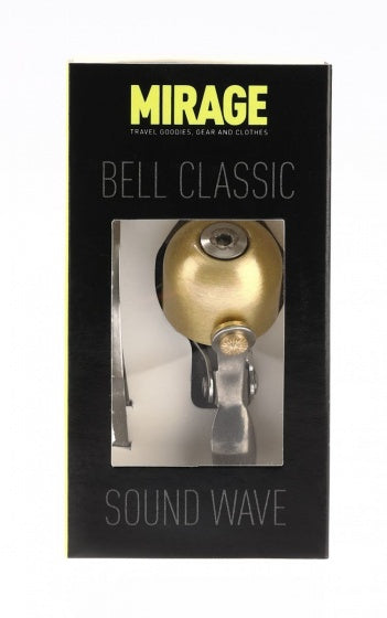 fietsbel Classic Sound Wave staal 27 mm brons