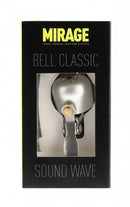 fietsbel Classic Sound Wave staal 27 mm zilver