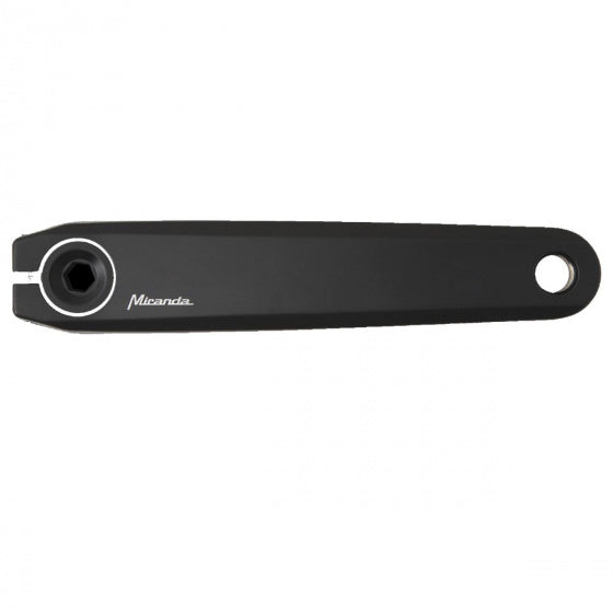 Crankset (links en rechts) Miranda Delta S voor Shimano Steps met 150mm crankarm - zwart