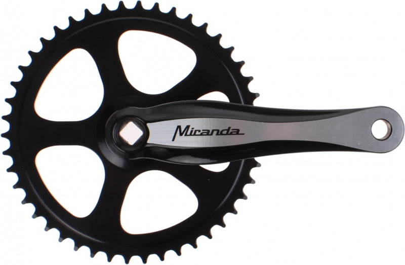 Crankstel 48T Miranda Beta 1+ voor 3/32" ketting - aluminium - zwart