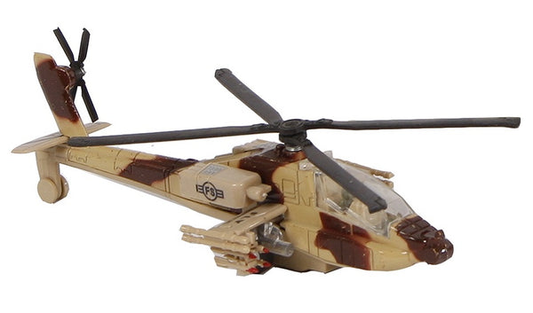 militaire helikopter diecast pull-back 1:88 bruin