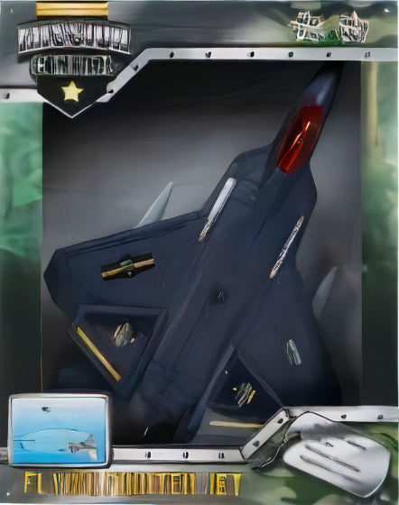 straaljager met licht junior 27 cm donkerblauw