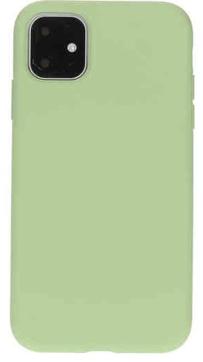 telefoonhoes Iphone 11 siliconen pistache groen