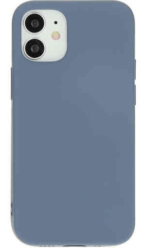 telefoonhoes Iphone 12 Mini siliconen grijs