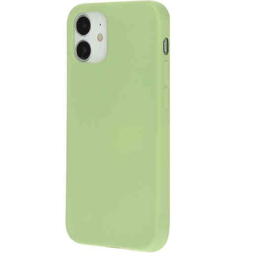 telefoonhoes Iphone 12 Mini siliconen pistache groen