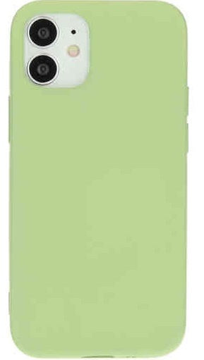 telefoonhoes Iphone 12 Mini siliconen pistache groen
