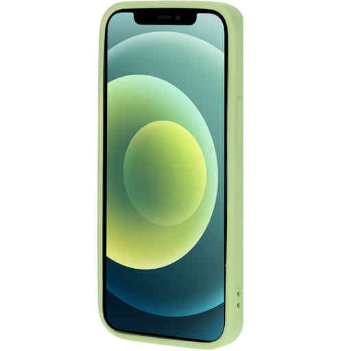 telefoonhoes Iphone 12 Mini siliconen pistache groen