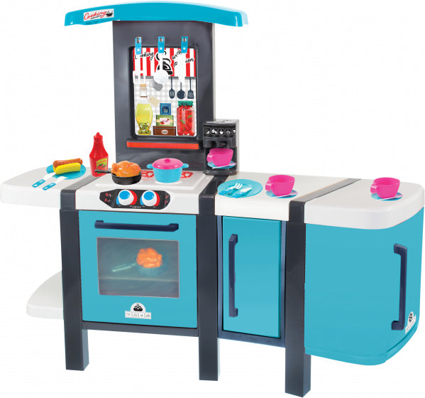 kinderkeuken Cooking Studio 107 cm blauw 29-delig