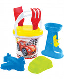 strandsetje Cars junior 34 cm rood/geel 7-delig