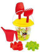 strandsetje Piraat junior 37 cm rood/geel 7-delig