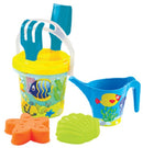 strandsetje Vissen junior 30 cm blauw/geel 7-delig
