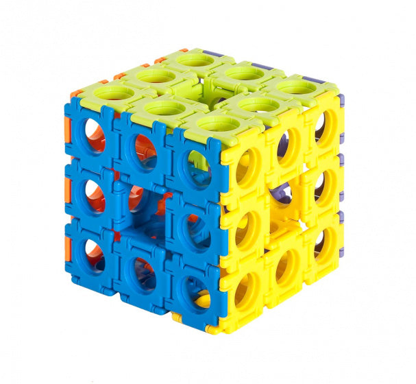 bouwblokken Box 4 x 4 cm 100 stukjes