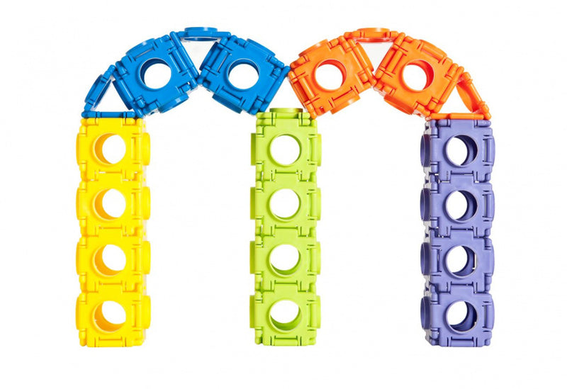 bouwblokken Box 4 x 4 cm 100 stukjes