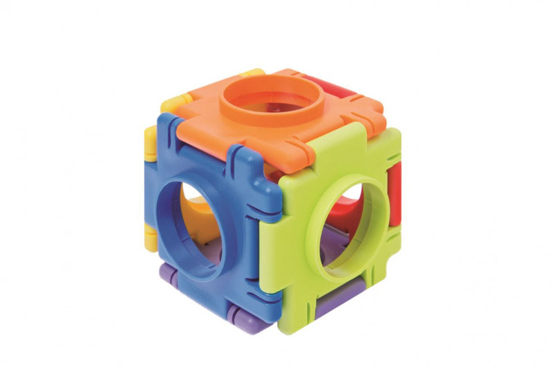 bouwblokken Kubus 4 cm junior 6 stukjes