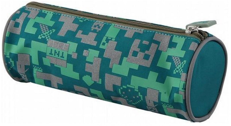 etui Creeper junior 22 x 7 cm polyester groen/grijs