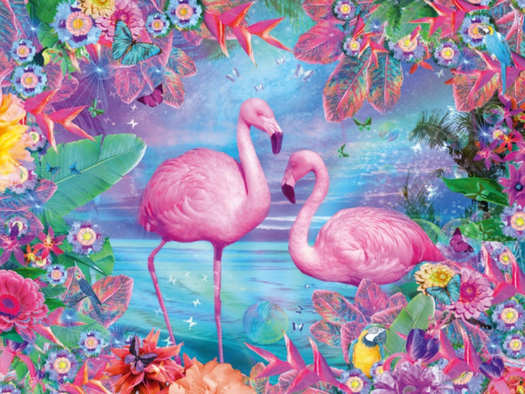 diamond painting flamingo 40 x 30 cm 266 gr.