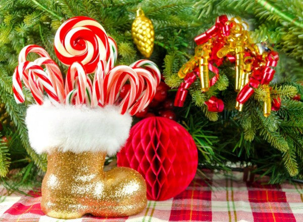 diamond painting Kerst 50 x 40 cm rood/groen/wit