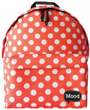 rugzak Dots 18 liter 30 x 40 x 15 cm polyester rood/wit