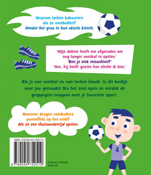 moppenboek: De grappigste voetbalmoppen voor kinderen
