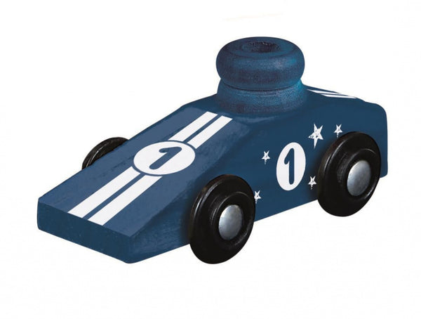 ballonauto PhänoMINT 10,8 cm hout/latex blauw 5-delig