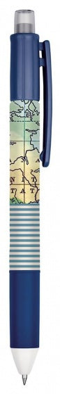balpen 4-in-1 Atlas 14 cm blauw