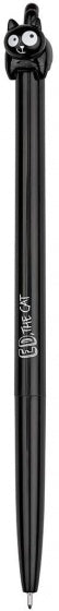 balpen Ed, the cat zwart 15 cm