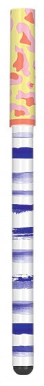 balpen geel/roze 14,5 cm
