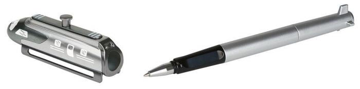 balpen Helikopter junior LED 18 x 2,5 x 2 cm zilver