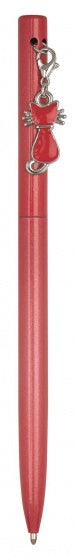 balpen kat met hanger rood 13 cm