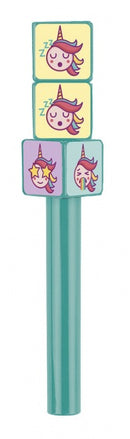 balpen met emoticons 13,3 cm blauw