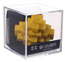 Be clever! houten smartpuzzel geel 6 cm