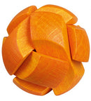 Be clever! houten smartpuzzel oranje 6 cm