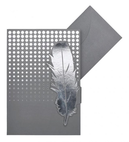 boekenlegger in wenskaart Libri_x veer magnetisch zilver