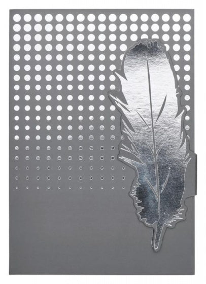 boekenlegger in wenskaart Libri_x veer magnetisch zilver