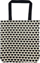 boodschappentas Ed, the cat 10 liter zwart/wit