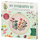 borduurset Bloemen DIY junior bamboe/linnen 14-delig