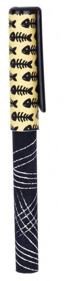 cat balpen met geel/zwart