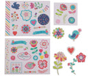 Deco-stickers Flowers and dots