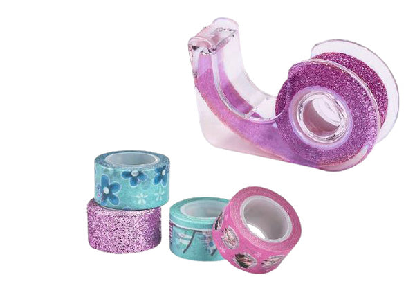 decoratietape paarden junior 6,1 x 5,1 cm paars 6-delig