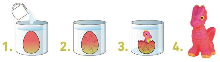 groei-ei draak junior 6 cm groen