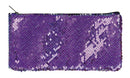 etui met draai-pailletten paars 22 cm