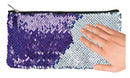 etui met draai-pailletten paars 22 cm
