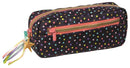etui stippen meisjes 19 cm katoen zwart