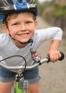 fietstoeter mol junior 18 x 5,6 cm siliconen grijs