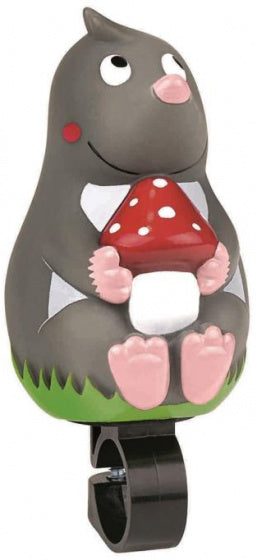 fietstoeter mol junior 18 x 5,6 cm siliconen grijs